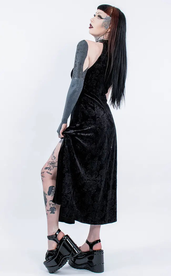 Danse Macabre Maxi Dress-Punk Rave-Tragic Beautiful