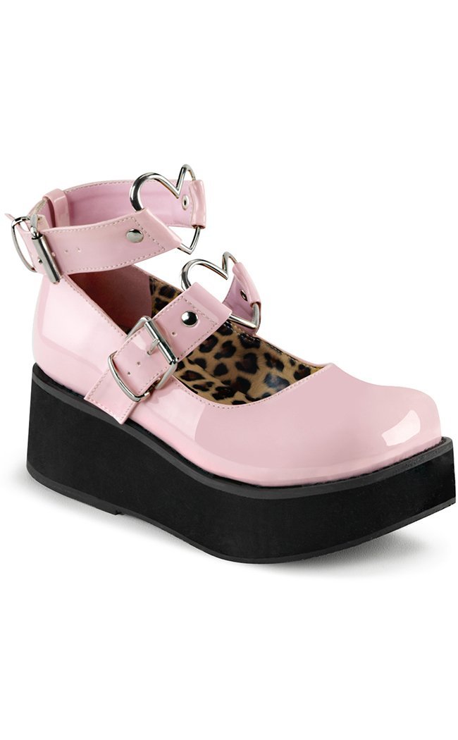 SPRITE-02 Baby Pink Mary Janes-Demonia-Tragic Beautiful