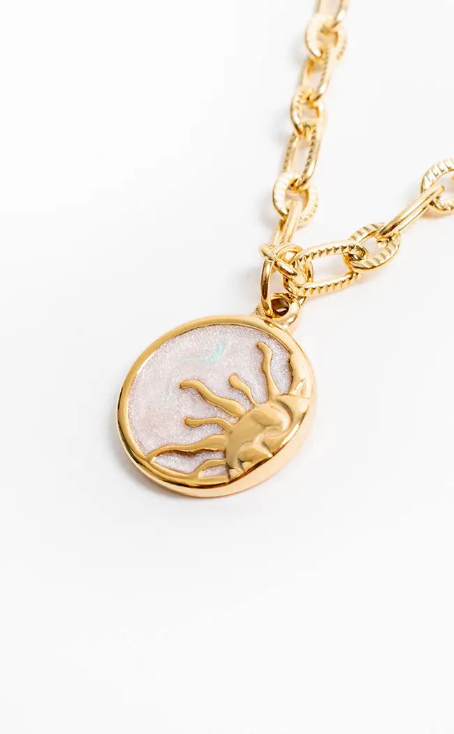 Sun Child Necklace | 18K Gold-Gothic Jewellery-Tragic Beautiful